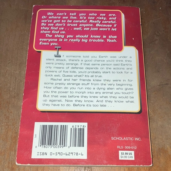 Vintage Animorphs children’s series- book #2 The Visitor - Picture 4 of 7